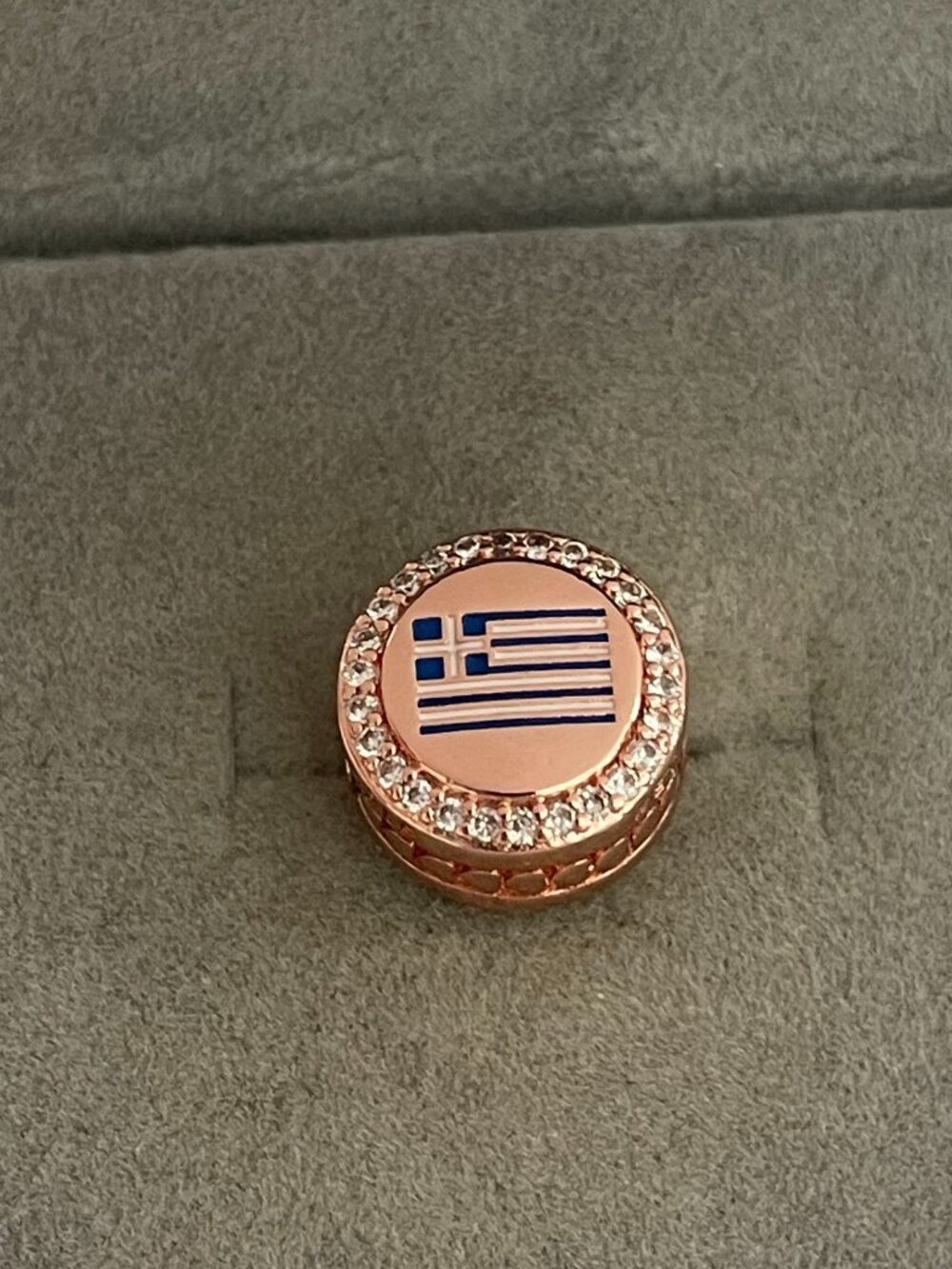 Pandora Greece Flag Pendant